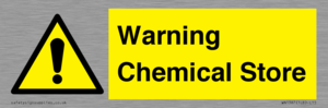 Warning Chemical Store